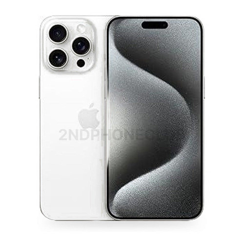 iPhone 15 Pro White Titanium — refurbished and unlocked