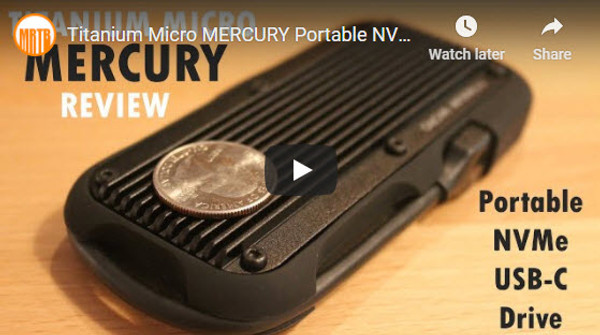 Titanium Micro MERCURY Portable NVMe drive review