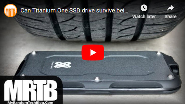 Can Titanium One SSD drive survive being run over