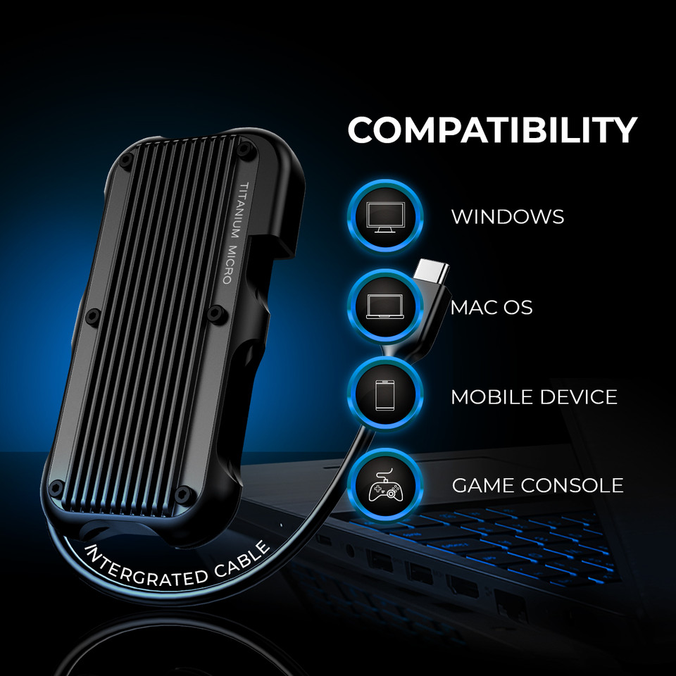 External SSD Mercury compatible with windows mac os mobile android iphone game console