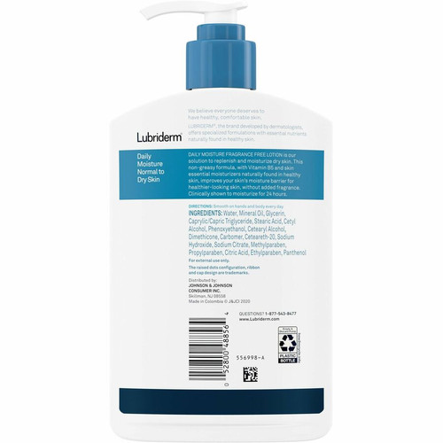 Lubriderm Daily Moisture Lotion - Lotion - 16 fl oz - For Dry, Normal Skin - Applicable on Body - - (JOJ48323CT)