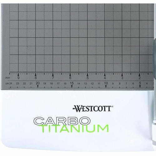 Westcott CarboTitanium Rotary Trimmer - CarboTitanium Blade - 12" Cutting Length - Multi-position - (ACM16718)