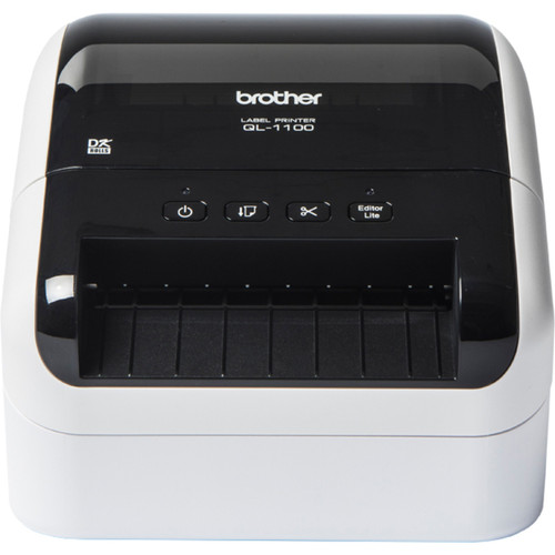 Brother QL-1100 Desktop Direct Thermal Printer - Monochrome - Label Print - USB - 4" Print Width - (BRTQL1100)