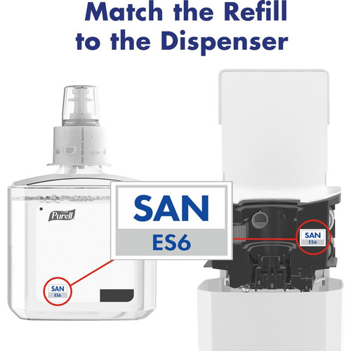 PURELL ES6 Hand Sanitizer Dispenser - Automatic - 1.27 quart Capacity - Support 4 x C Battery (GOJ642001)