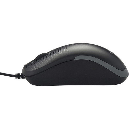 Verbatim Silent Corded Optical Mouse - Black - Optical - Cable - Black - 1 Pack - USB Type A - - 3 (VER99790)