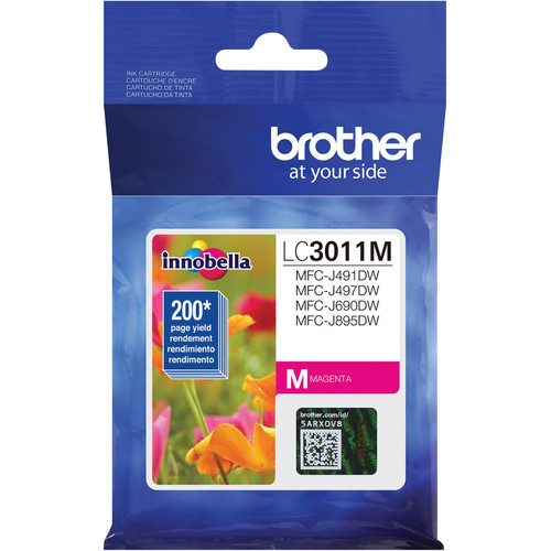 Brother LC3011M Original Standard Yield Inkjet Ink Cartridge - Single Pack - Magenta - 1 Each - 200 (BRTLC3011M)
