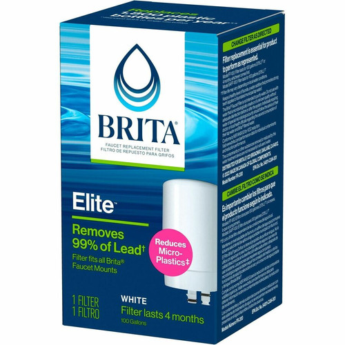 Brita On Tap Water Filtration System Replacement Filters For Faucets - 100 gal Filter Life - Blue, (CLO36309)