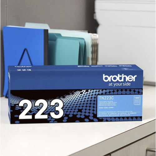 Brother Genuine TN-223C Standard Yield Cyan Toner Cartridge - 1300 Pages (BRTTN223C)