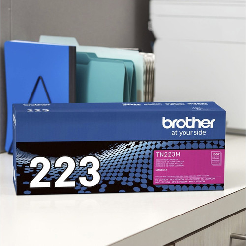 Brother Genuine TN-223M Standard Yield Magenta Toner Cartridge - 1300 Pages (BRTTN223M)