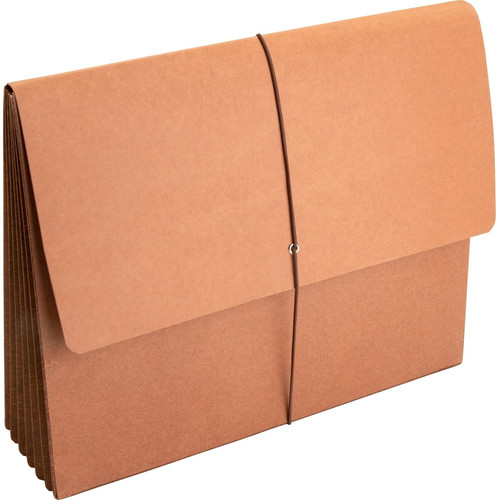 Business Source Letter Recycled File Wallet - 8 1/2" x 11" - 5 1/4" Expansion - Brown - 30% - 10 / (BSN26575BX)