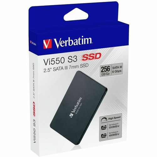 Verbatim 256GB Vi550 SATA III 2.5" Internal SSD - 560 MB/s Maximum Read Transfer Rate - 3 Year (VER49351)