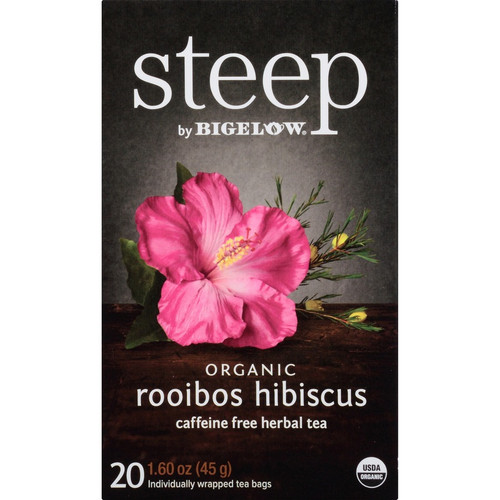 Bigelow Rooibos Hibiscus Herbal Tea Bag - 1.6 oz - 20 Teabag - 20 / Box (BTC17713)