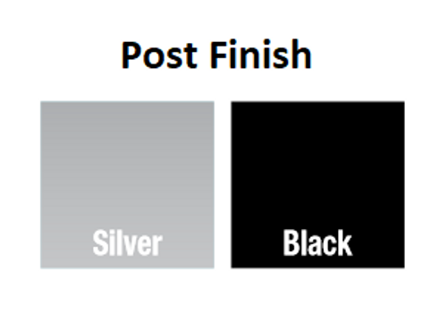 24"H - Post for Borders Panels / Fabric and Glazed Black (MOSPBP24)