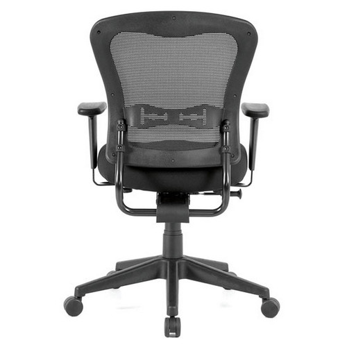 Spice Mid Back Mesh Swivel Tilt Arm Chair Fabric Seat - 26.5"W x 25.5"D x 36.5-40.25"H (MOS7854BLK) Spice Mid Back Mesh Swivel Tilt Arm Chair Fabric Seat - 26.5"W x 25.5"D x 36.5-40.25"H (MOS7854BLK)