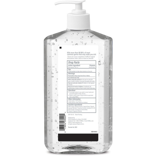 PURELL Advanced Hand Sanitizer - Clean Scent - 20 fl oz (591.5 mL) - Pump Bottle Dispenser - - (GOJ302312)