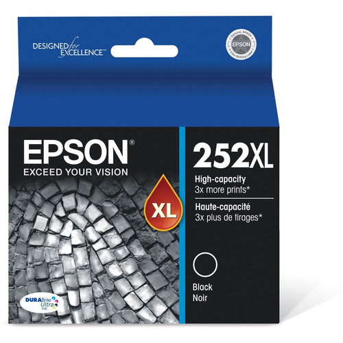 Epson DURABrite Ultra 252XL Original High Yield Inkjet Ink Cartridge - Black - 1 Each - Inkjet - - (EPST252XL120S)