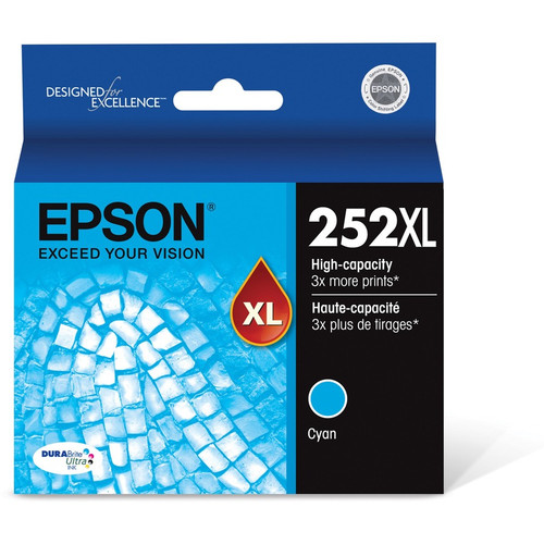 Epson DURABrite Ultra 252XL Original High Yield Inkjet Ink Cartridge - Cyan - 1 Each - Inkjet - - 1 (EPST252XL220S)