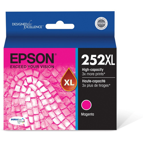 Epson DURABrite Ultra 252XL Original High Yield Inkjet Ink Cartridge - Magenta - 1 Each - Inkjet - (EPST252XL320S)