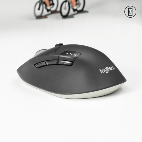Logitech M720 Triathlon Multi-Device Wireless Mouse, Bluetooth, USB Unifying Receiver, 1000 DPI, 8 (LOG910004790)