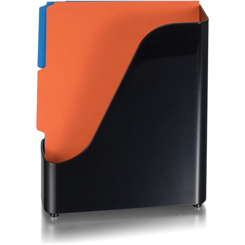 Officemate Open Top Magazine File - Black - Plastic - 1 Each (OIC22352)