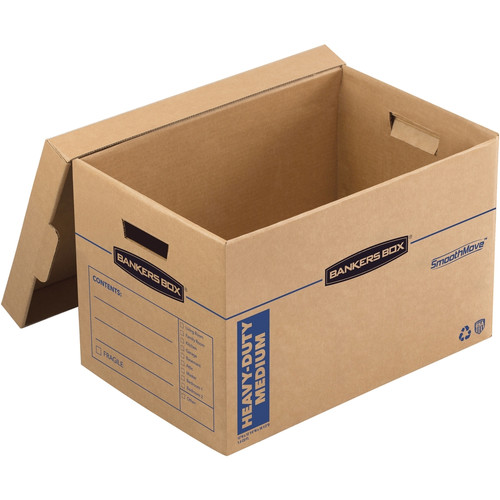 Bankers Box SmoothMove Maximum Strength Moving Boxes - Internal Dimensions: 12.25" Width x 18.50" x (FEL7710301)