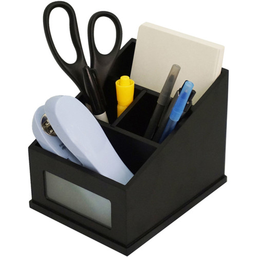 Victor Midnight Black Multi-Use Storage Caddy with Adjustable Compartment - 4 Compartment(s) - - x (VCT95385)