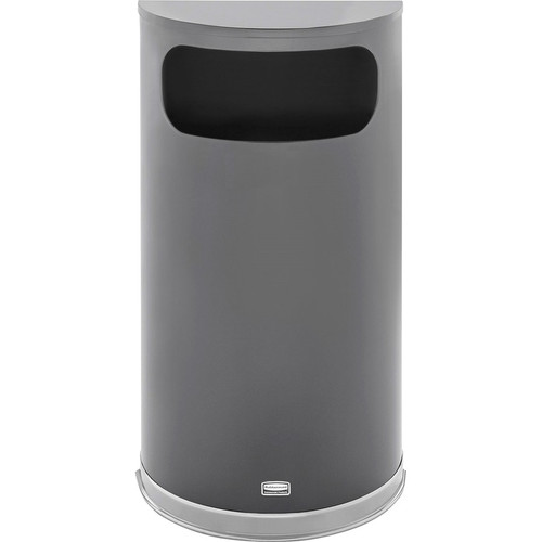Rubbermaid Commercial 9-gallon Half Round Indoor Decorative Waste Container - 9 gal Capacity - - - (RCPSO820PLANT)