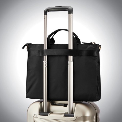 Samsonite Carrying Case (Briefcase) for 14.1" Notebook - Black - Shoulder Strap, Handle - 10.8" x x (SML1281941041)