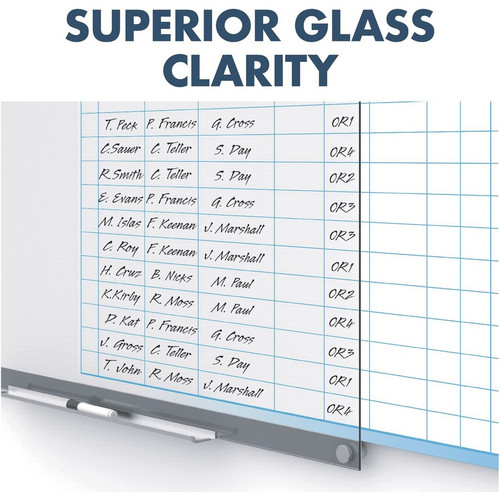 Quartet Infinity Customizable Dry-Erase Board - 36" (3 ft) Width x 24" (2 ft) Height - Clear/White (QRTGI3624)