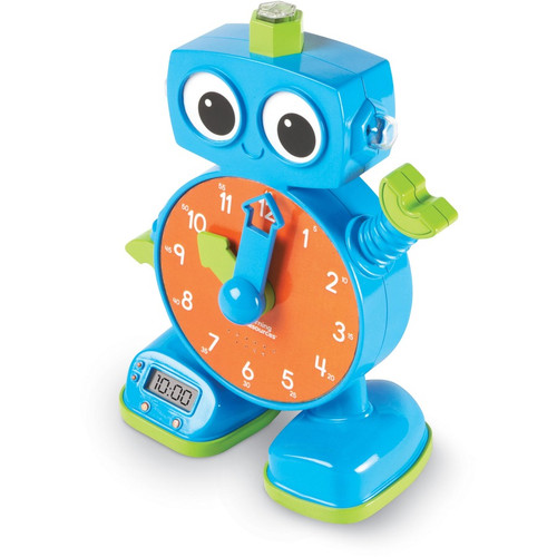 Learning Resources Tock The Learning Robot Clock - Skill Learning: Music, Matching, Robot - 3 Year (LRNLER2385)