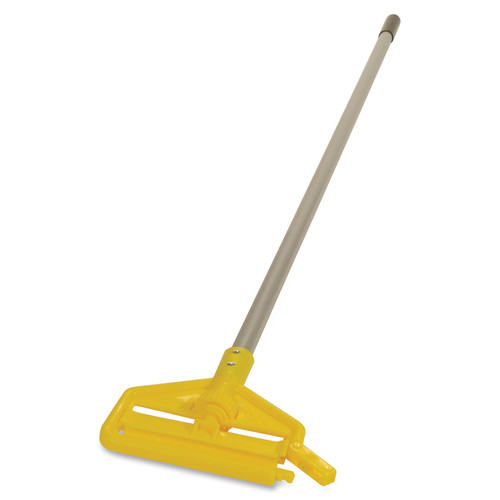 Rubbermaid Commercial Invader Wet Mop Handle - 60" Length - Gray, Yellow - Aluminum, Vinyl - 12 / (RCPH13600CT)