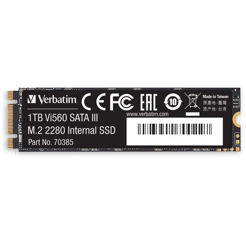 Verbatim Vi560 1 TB Solid State Drive - M.2 2280 Internal - SATA (SATA/600) - Notebook, Desktop PC (VER70385)