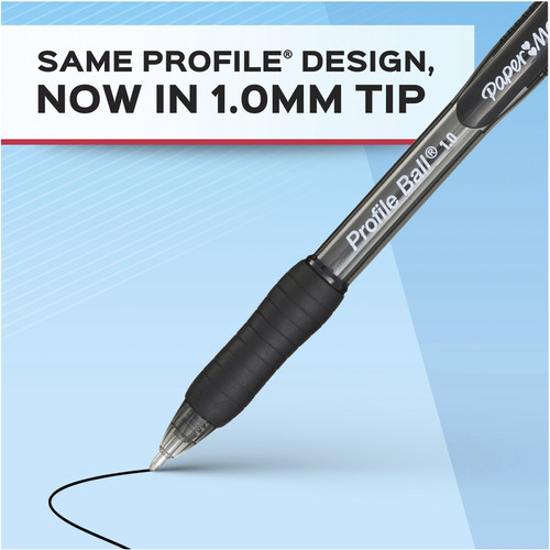 Paper Mate Profile 1.0mm Ballpoint Pens - Medium Pen Point - 1 mm Pen Point Size - Conical Pen - - (PAP2095454)