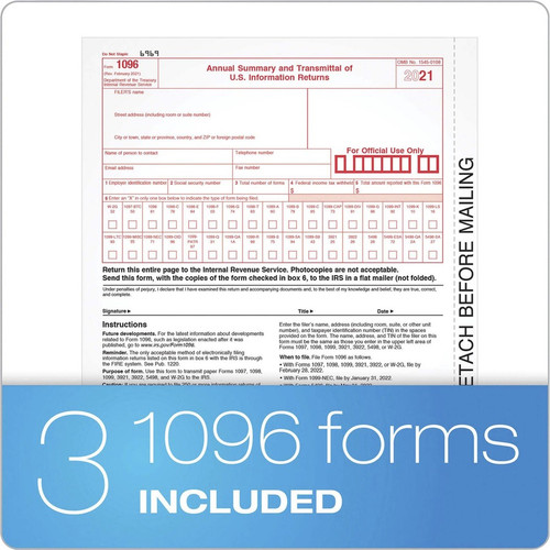 TOPS 5-part 1099-NEC Tax Forms - 5 Part - White - 50 / Pack (TOP22993NEC)