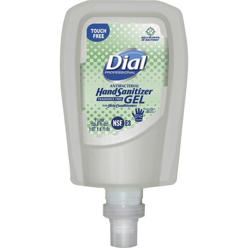 Dial Hand Sanitizer Gel Refill - Fragrance-free Scent - 33.8 fl oz (1000 mL) - Touchless Dispenser (DIA19029)