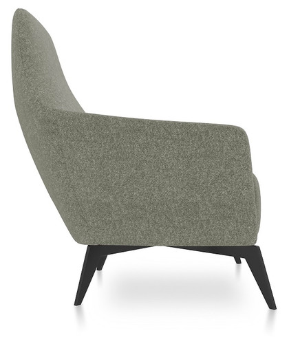 Anza Lounge Chair - 36.5"H x 26"W x 21.5"W x 29"D (FRIFD356SMOKE)