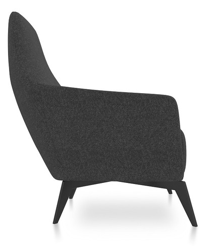 Anza Lounge Chair - 36.5"H x 26"W x 21.5"W x 29"D - (FRIFD356CHARCOAL)