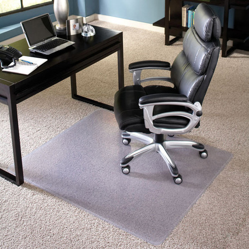 ES ROBBINS EverLife Rectangular Chair Mat - Pile Carpet - 60" Length x 46" Width x 1" Thickness - - (ESR124377)
