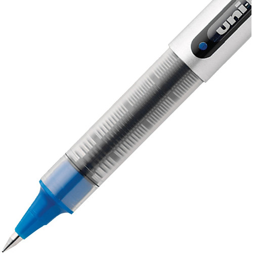 uniball Vision Rollerball Pens - Fine Pen Point - 0.7 mm Pen Point Size - Blue Pigment-based (UBC60134)