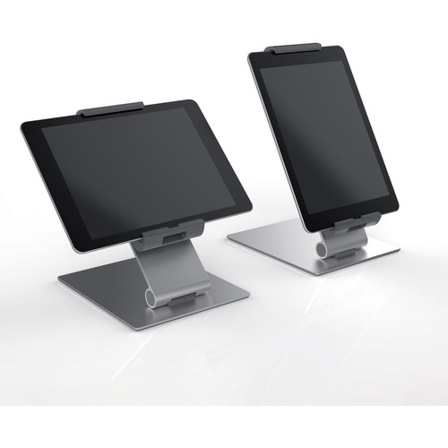 DURABLE TABLET HOLDER Desk Stand - Fits most 7"-13" Tablets, 360 Degrees Rotation with Device, (DBL893023)