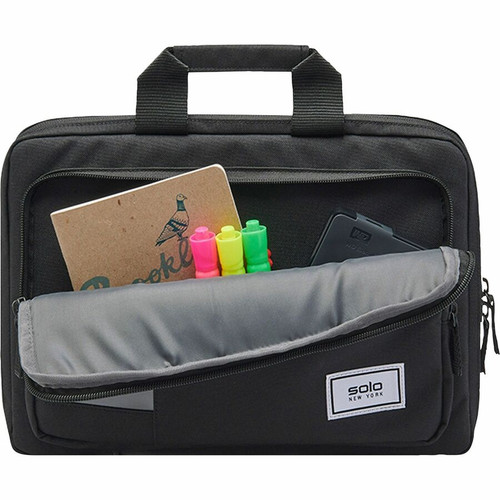 Solo Carrying Case for 11.6" Chromebook, Notebook - Black - Drop Resistant, Bacterial Resistant, - (USLPRO1534)