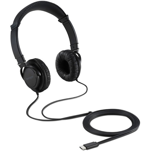 Kensington USB-C Hi-Fi Headphones - Stereo - Black - USB Type C - Wired - Over-the-head - Binaural (KMW97456)