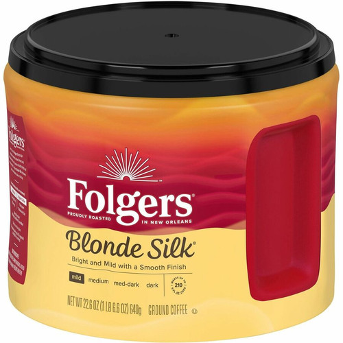 Folgers Ground Blond Silk Coffee - Light/Mild - 22.6 oz - 1 Each (FOL20433)
