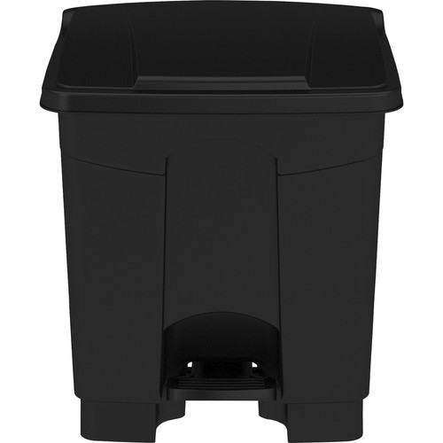Safco Plastic Step-on Waste Receptacle - 8 gal Capacity - Easy to Clean, Foot Pedal, Lightweight - (SAF9924BL)