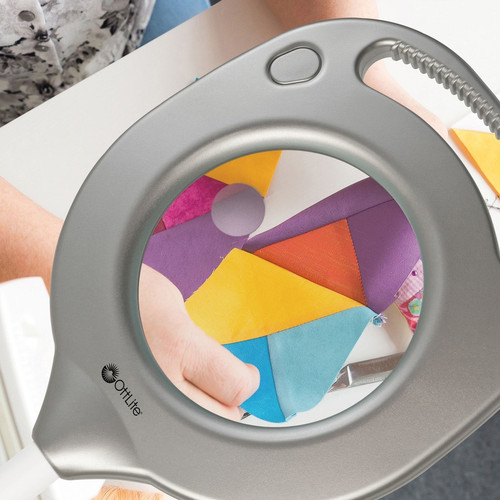 OttLite LED Magnifier Floor & Table Light - 54.8" Height - LED Bulb - Glare-free Light, Flexible - (OTTCS43828W)