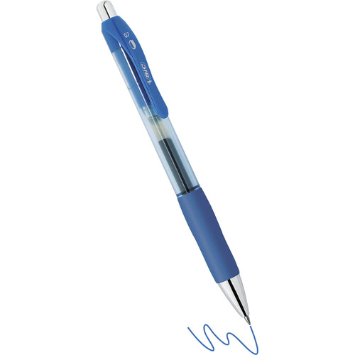 BIC PrevaGuard Gel-ocity Gel Pen - 0.7 mm Pen Point Size - Blue Gel-based Ink - 4 / Pack (BICRGGAP4BE)