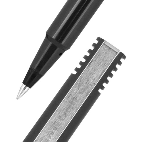 uniball Roller Rollerball Pen - Micro Pen Point - 0.5 mm Pen Point Size - Black Liquid Ink - (UBC2013565)
