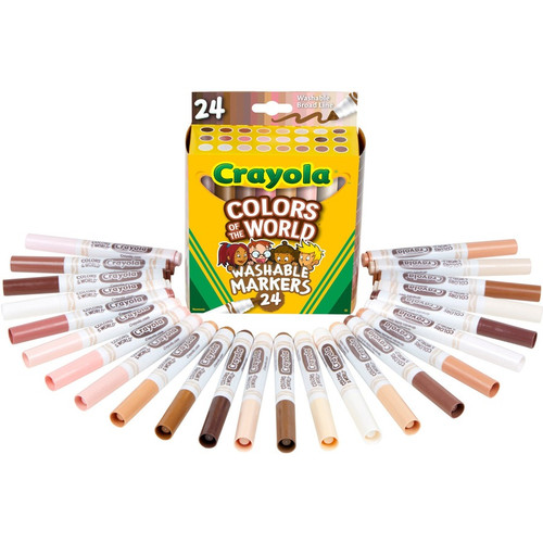 Crayola Colors Of The World Marker - Broad Marker Point - Conical Marker Point Style - Deepest Rose (CYO587802)