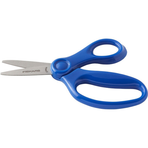 Fiskars 5" Pointed-tip Kids Scissors - 5" Overall LengthSafety Edge Blade - Pointed Tip - Blue - 1 (FSK1943001068)