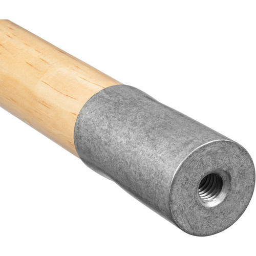 Genuine Joe Screw Mop Replacement Handle - 60" Length - 0.94" Diameter - Natural - Hardwood, Metal (GJO18331)